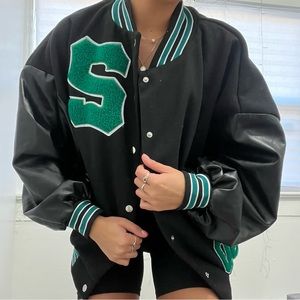 Shein Oversized Letterman Jacket